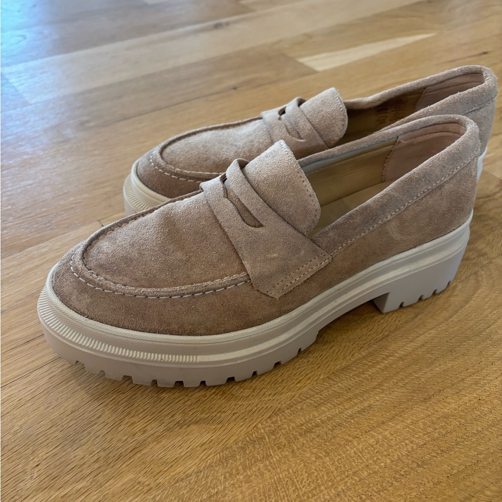Patina Suede Chunky Loafers